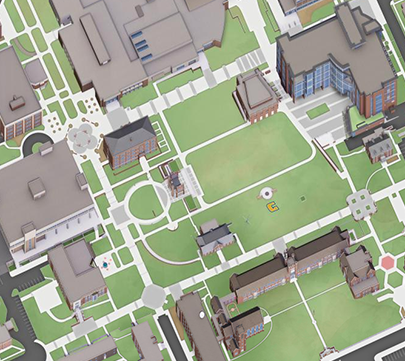 Use our interactive 3D map to locate the University of Tennessee at 查塔努加 buildings, 停车场, 活动场所, 餐厅, 兴趣点, 查塔努加景点, 校园建设, 安全, 可持续性, 技术, 卫生间, 学生资源, 和更多的. Each indicator provides a description, 资产的图像, departments housed there (if applicable), address, 和 building number (if applicable).